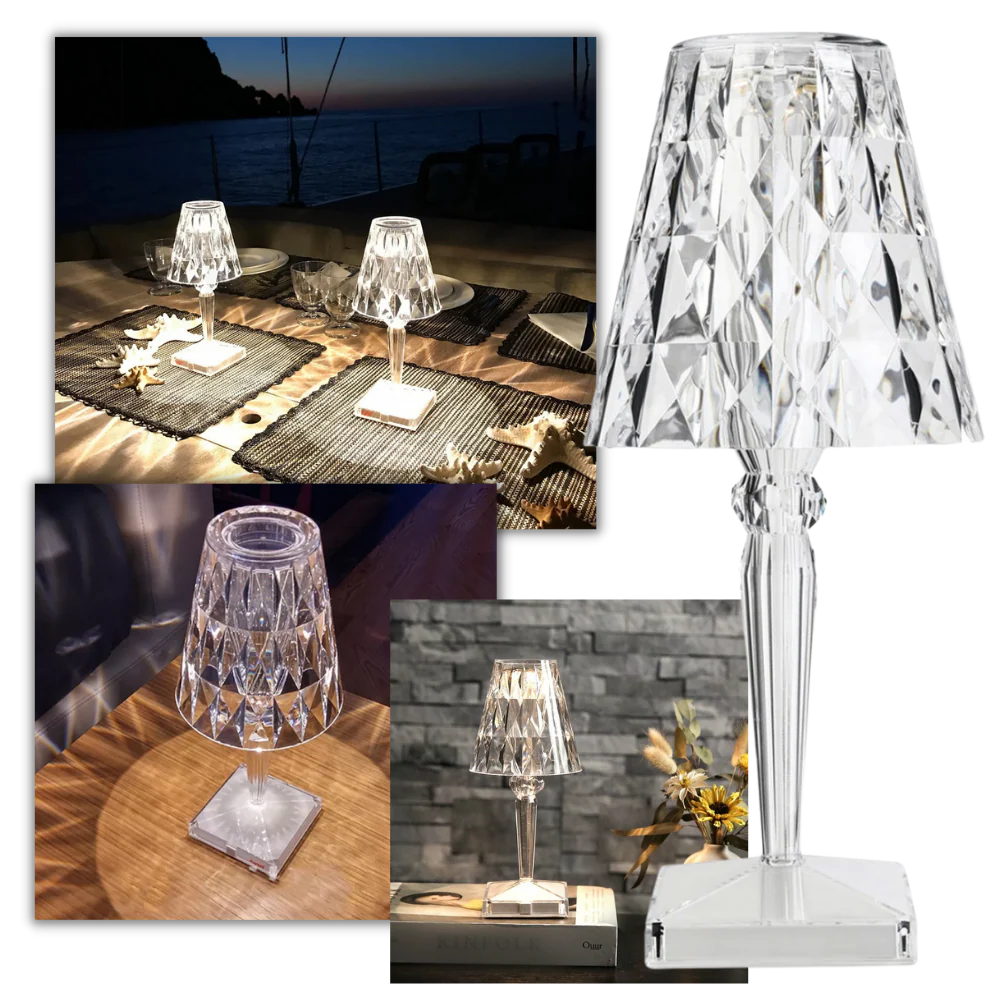 Lampe de bureau en cristal acrylique