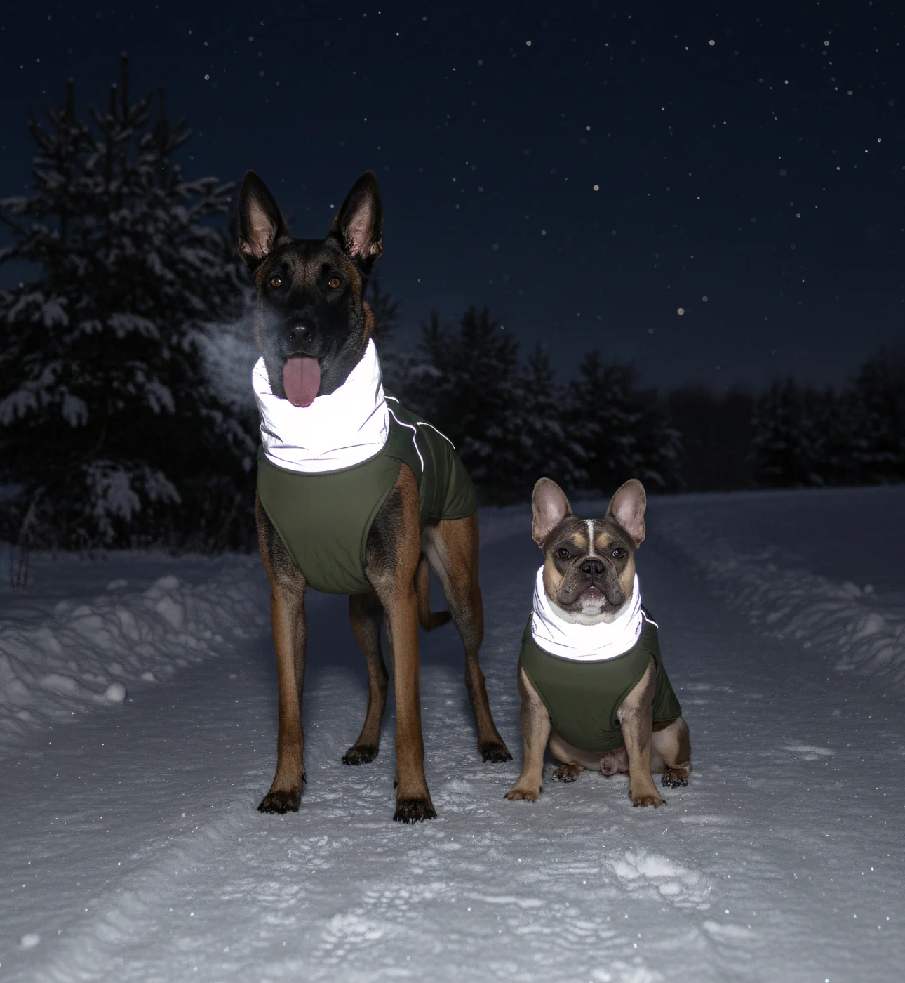 Manteau d’hiver imperméable pour chien – Col réfléchissant & doublure polaire – Image 4