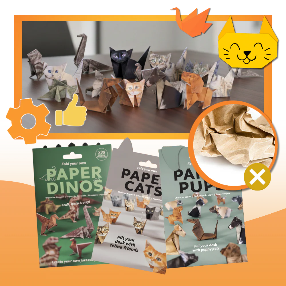 Papier origami 3D d'animaux – Image 6