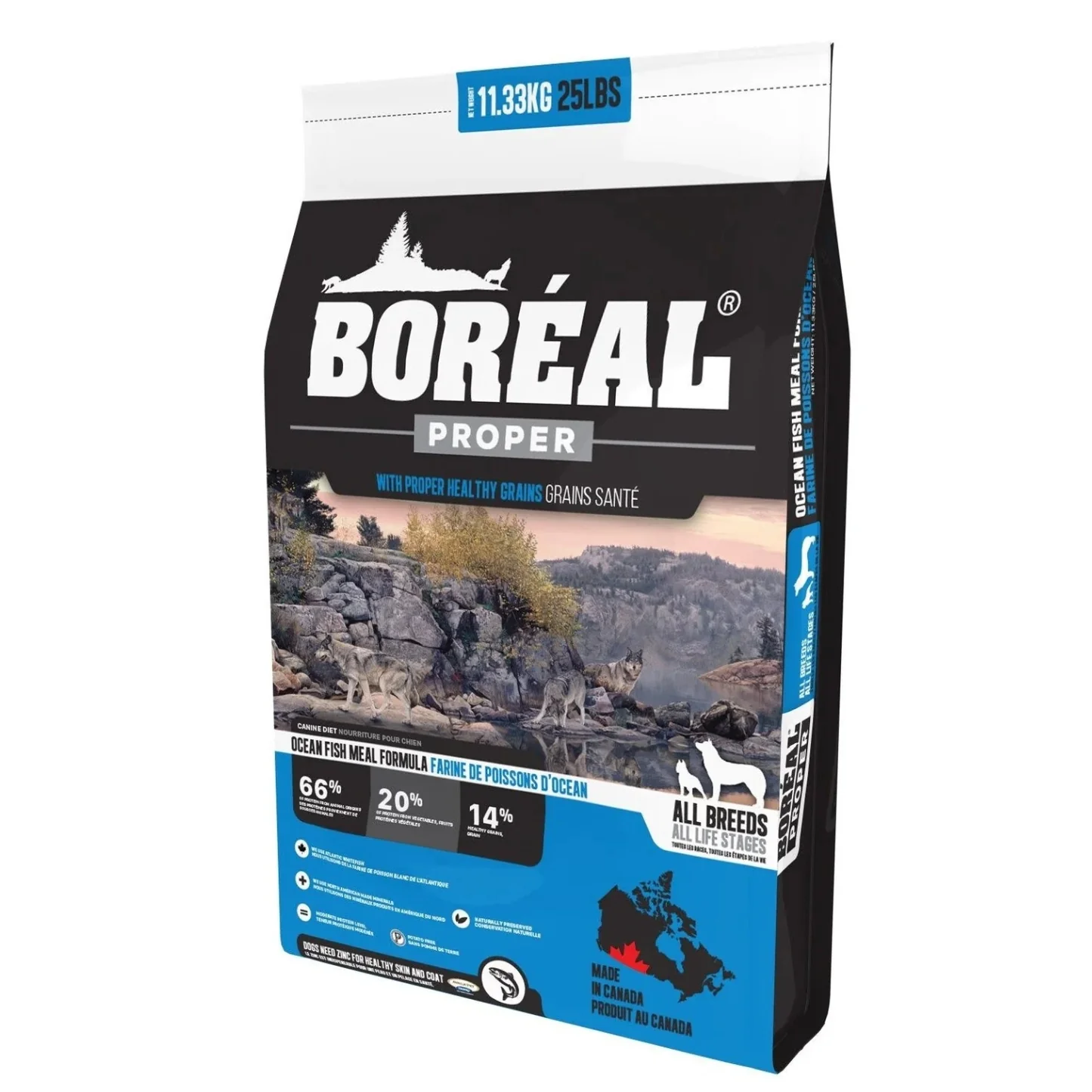 PROPER | Nourriture pour chien avec céréales faibles en glucides - Poisson