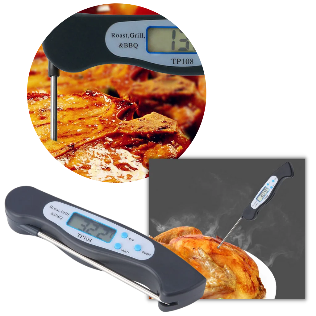 Thermomètre alimentaire numérique pliable à lecture instantanée – Image 5