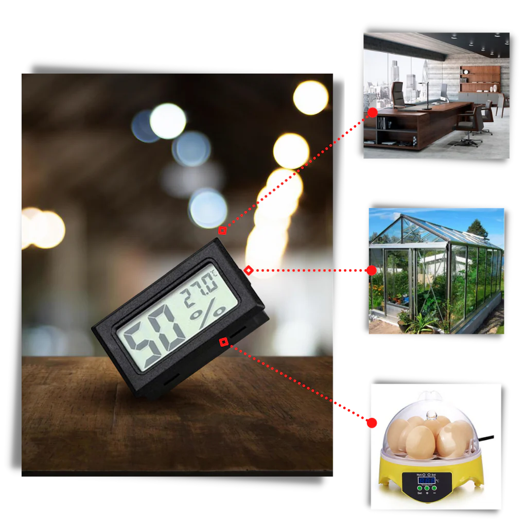 Mini thermomètre hygromètre digital LCD – Image 6