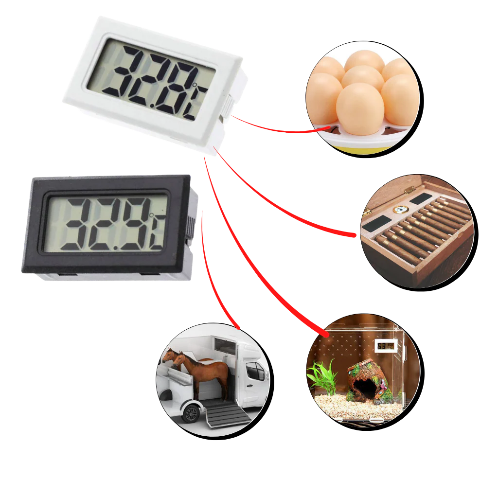 Mini thermomètre hygromètre digital LCD
