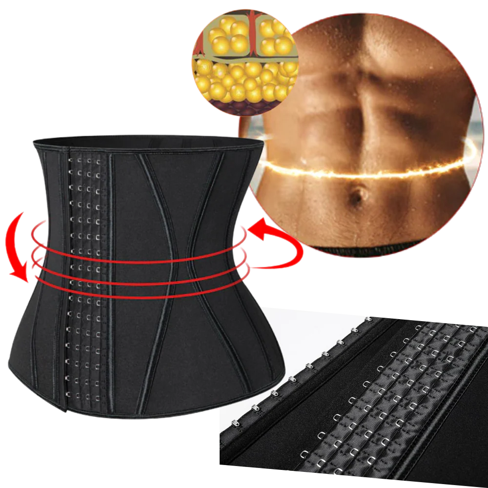 Ceinture amincissante chauffante à double sangle – Image 6