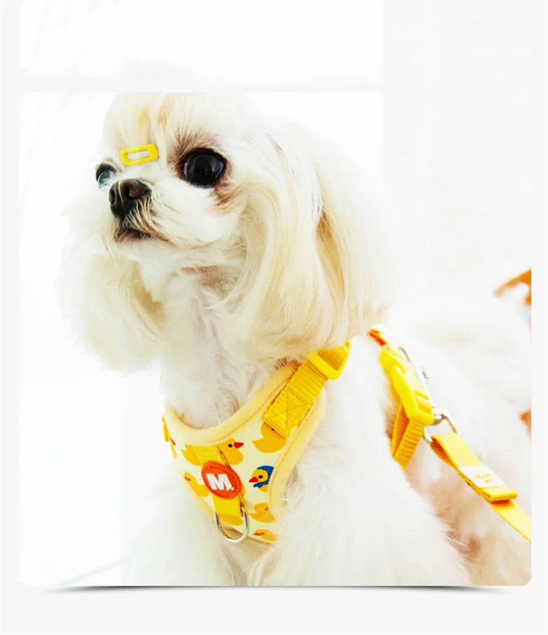 Collier de cou réglable pour animaux de compagnie, harnais pour chiot, gilet en Polyester – Image 3