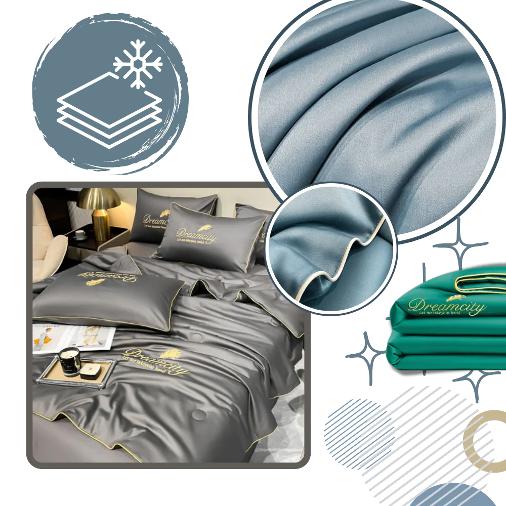 Housse de couette en soie glacée douce – Image 3
