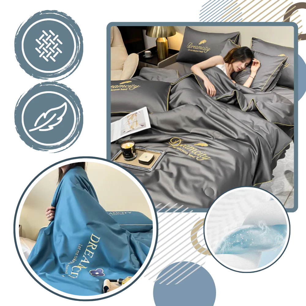 Housse de couette en soie glacée douce – Image 4