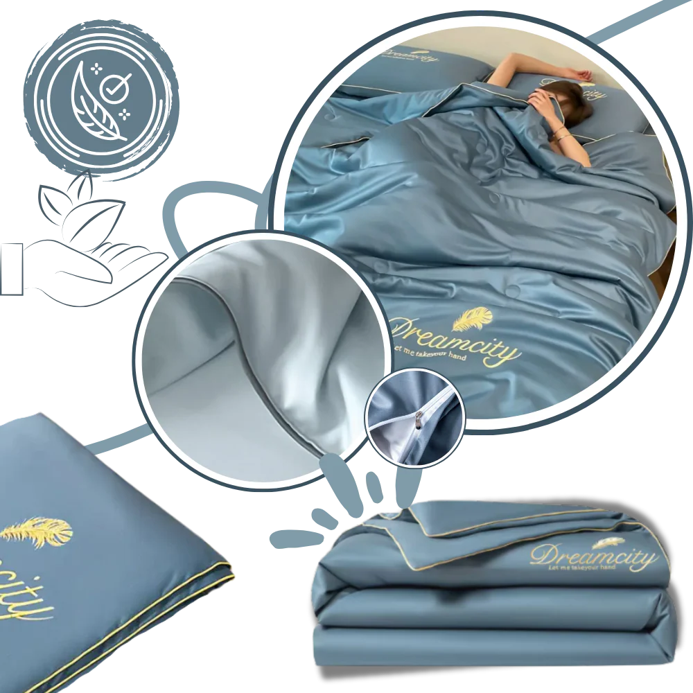 Housse de couette en soie glacée douce – Image 5