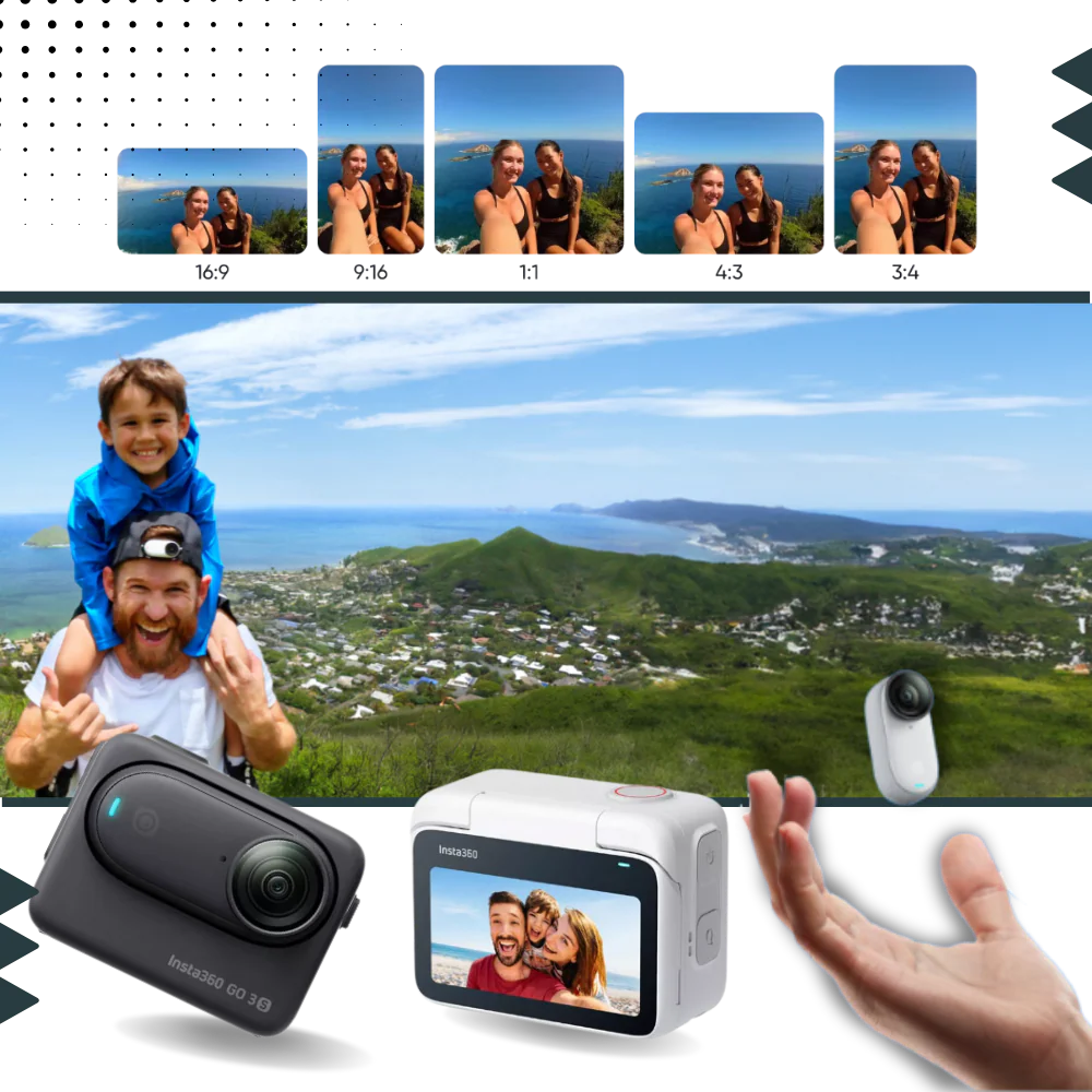 Caméra Insta 360 mains libres à montage magnétique – Image 5