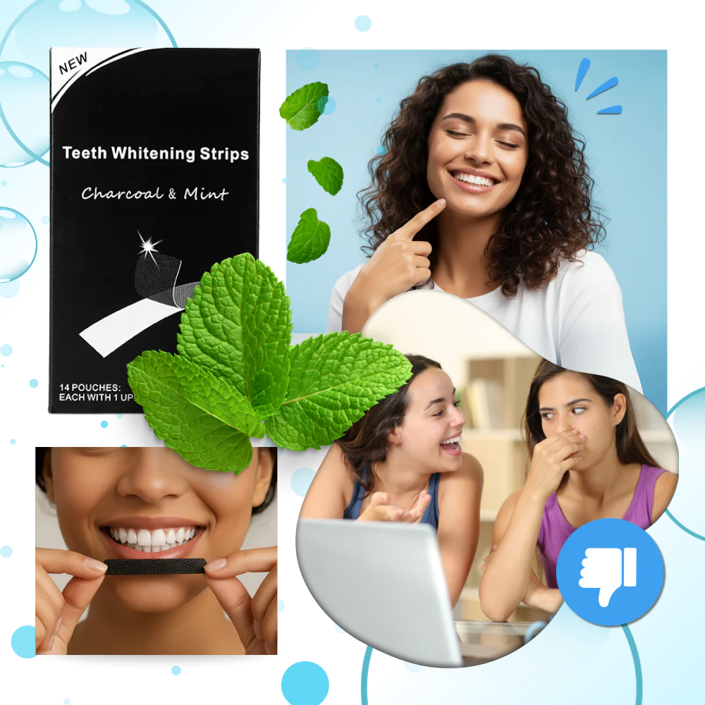 Bandes de blanchiment des dents au charbon et à la menthe – Image 4